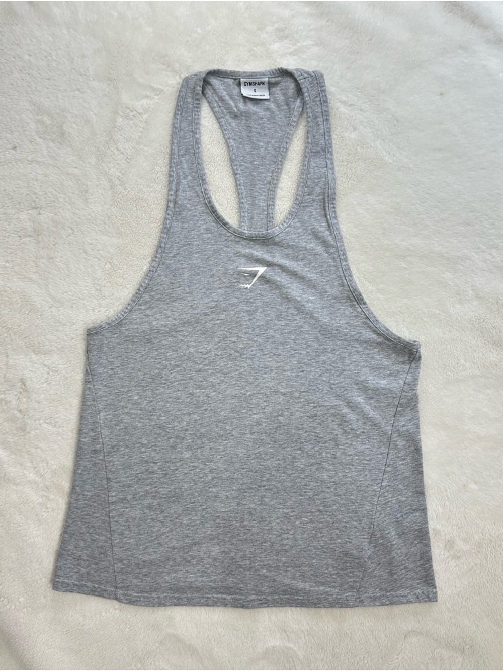 Gymshark Critical 2.0 Stringer - Light Grey Marl - Size Small